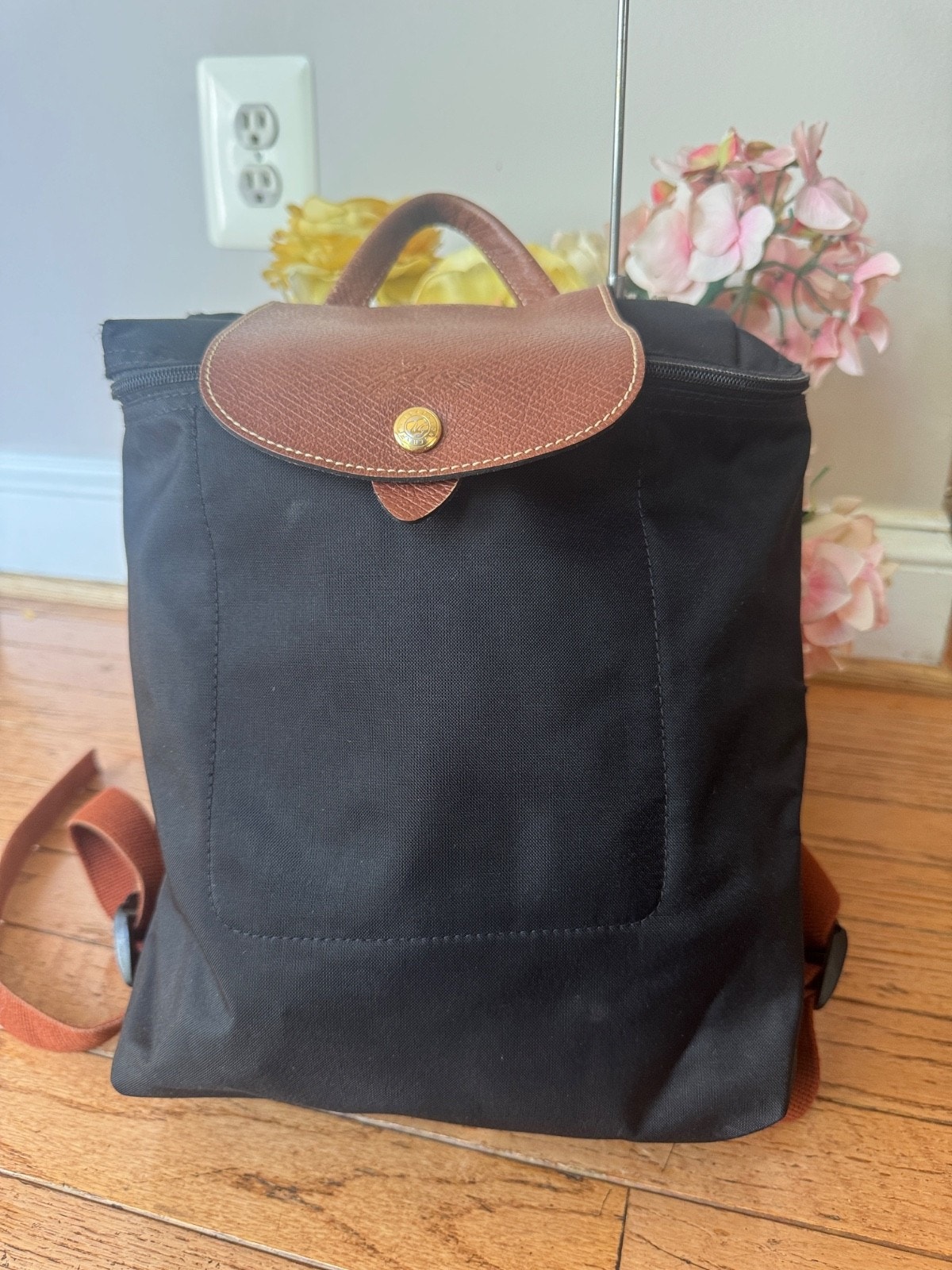 Longchamp Le Pliage Mini Women's Foldable Backpack - Black (180